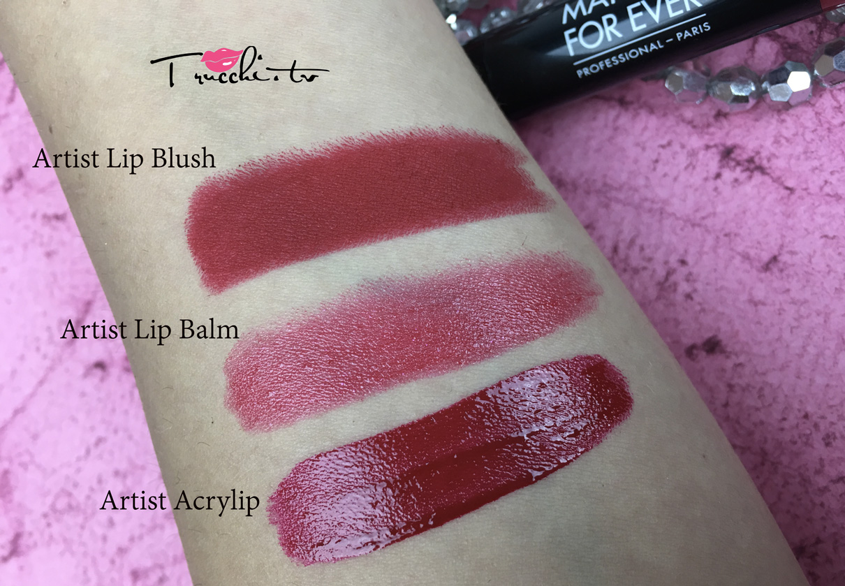 Novità Make Up For Ever 2017 - Artist Acrylip, Artist Lip Blush e Artist Lip Balm (Swatches) Novità Make Up For Ever 2017 - Artist Acrylip, Artist Lip Blush e Artist Lip Balm (swatches)