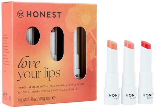 Honest Beauty Holiday Kit Tinted Lip Balm Trio Honest Beauty Holiday Kit Tinted Lip Balm Trio