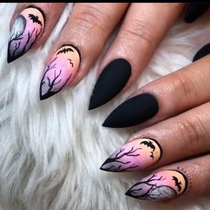 Nail art Halloween, le più belle unghie a tema - paesaggi Nail art Halloween, le più belle unghie a tema - paesaggi