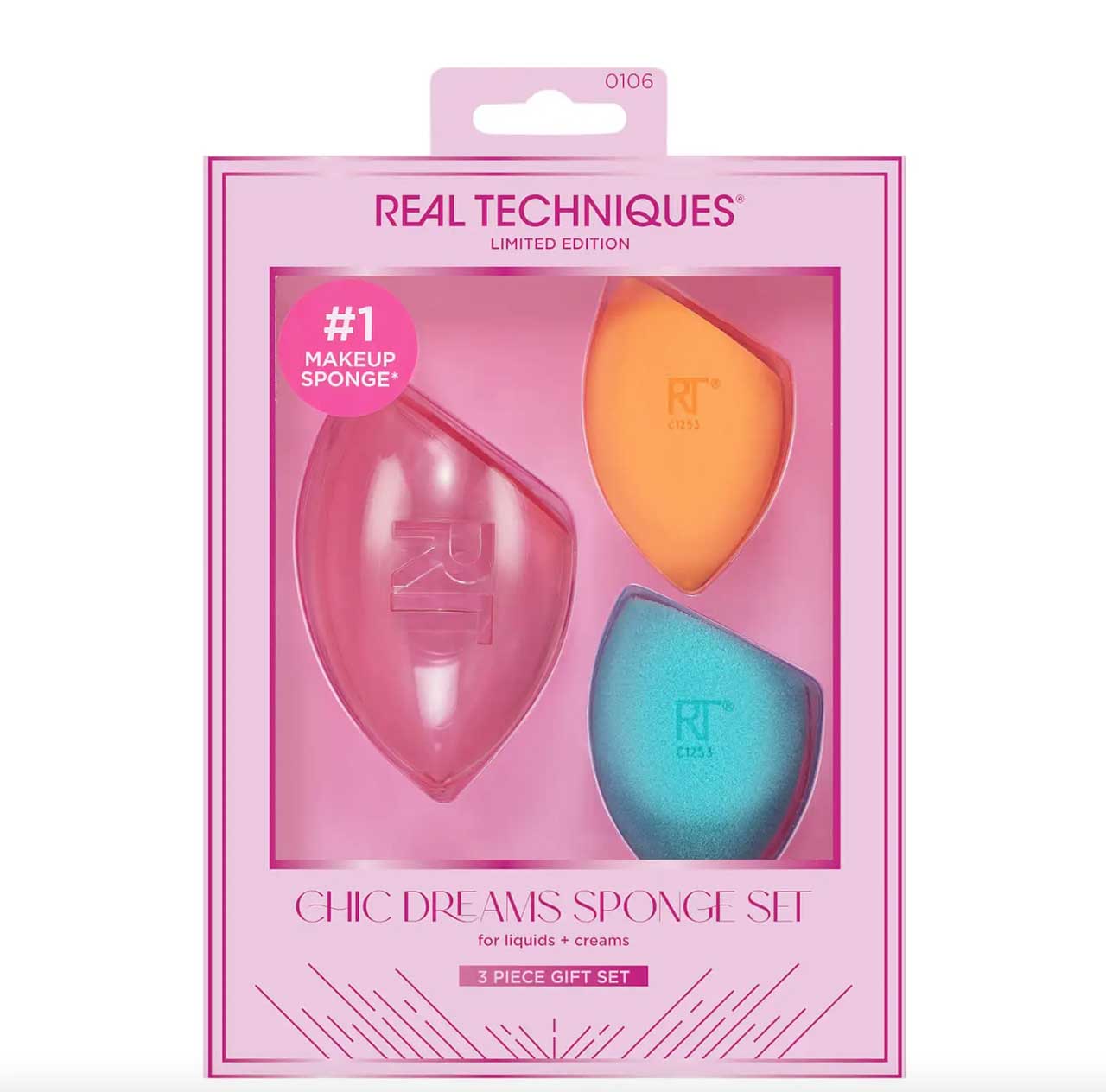 Real Techniques Miracle Complexion Sponge and Travel Case Ornament Real Techniques Miracle Complexion Sponge and Travel Case Ornament