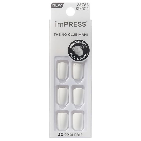 KISS imPRESS Color 'Frosting' - Unghie Finte Adesive Effetto Gel Ricostruzione KISS imPRESS Color 'Frosting' - Unghie Finte Adesive Effetto Gel Ricostruzione