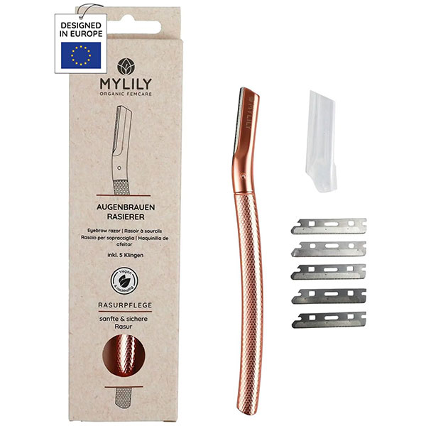 MYLILY Rasoio viso oro rosa Dermaplaning viso MYLILY Rasoio viso oro rosa Dermaplaning viso