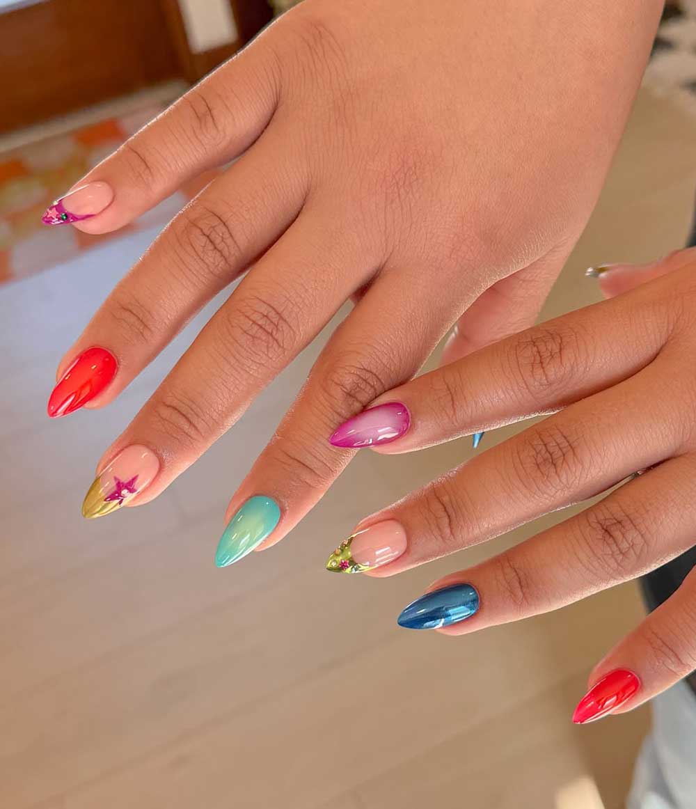 Unghie primavera - Nail art Mismatched Unghie primavera - Nail art Mismatched