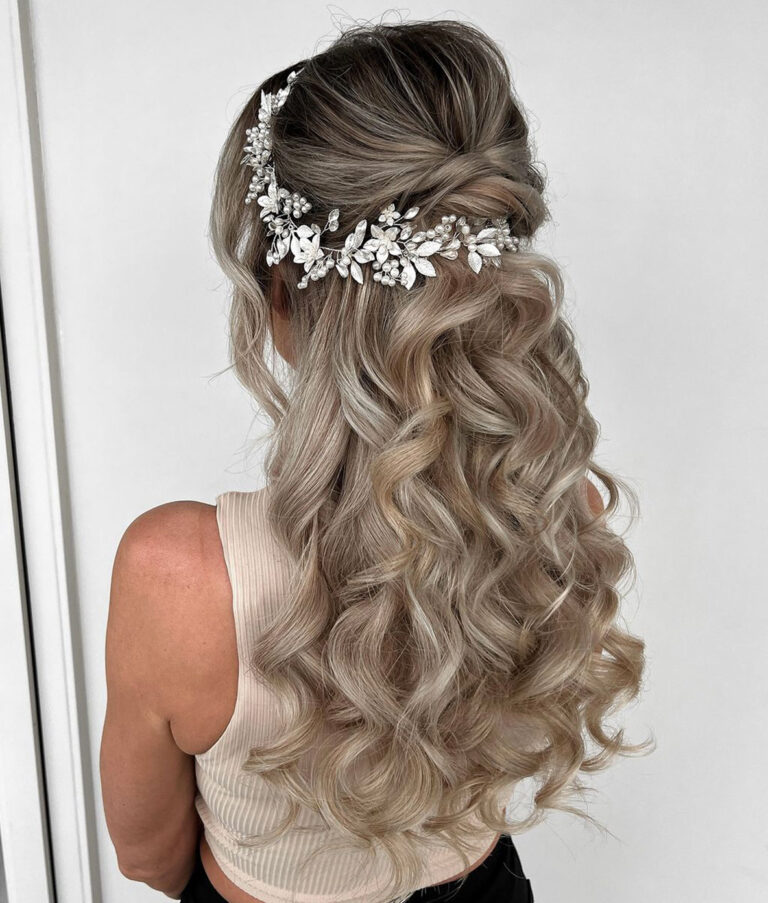 Vite Per Capelli Da Sposa In Argento Con Cristalli - Accessorio Matrimonio Elegante - Foto 11