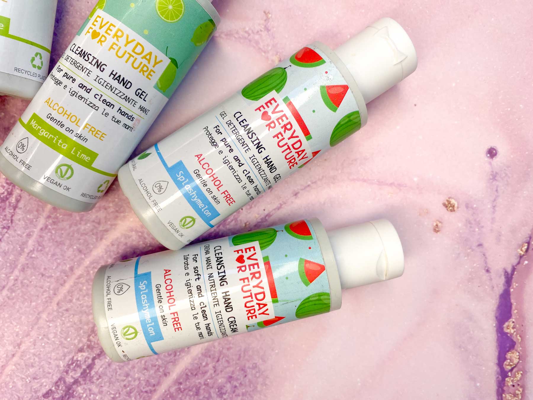 Igienizzanti mani gel crema profumati