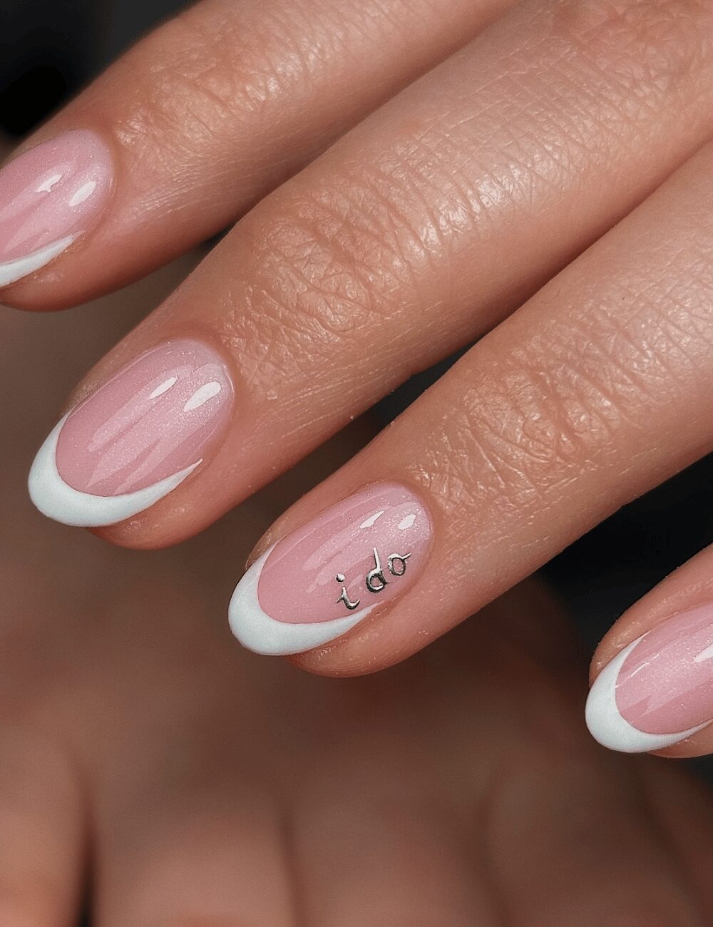 Unghie sposa con accent Unghie sposa con accent