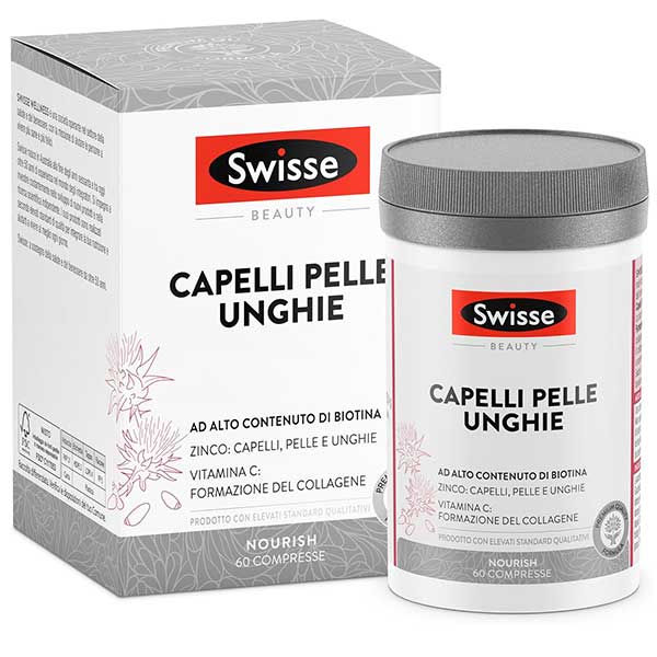 SWISSE Capelli Pelle Unghie - Integratori per Capelli Pelle e Unghie