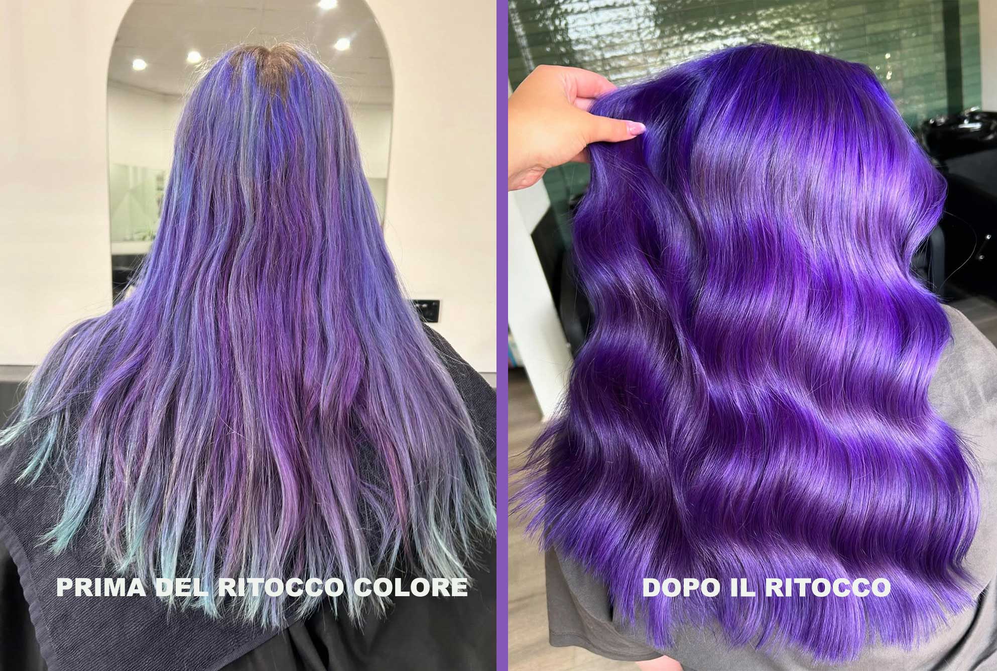 Manutenzione dei capelli viola Manutenzione dei capelli viola