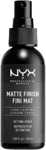 Nyx setting spray finish matte Nyx setting spray finish matte