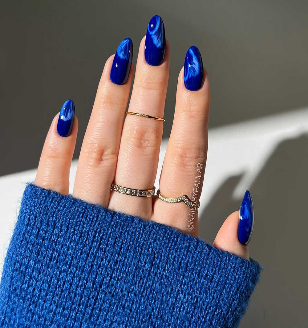 Unghie blu navy Unghie blu navy