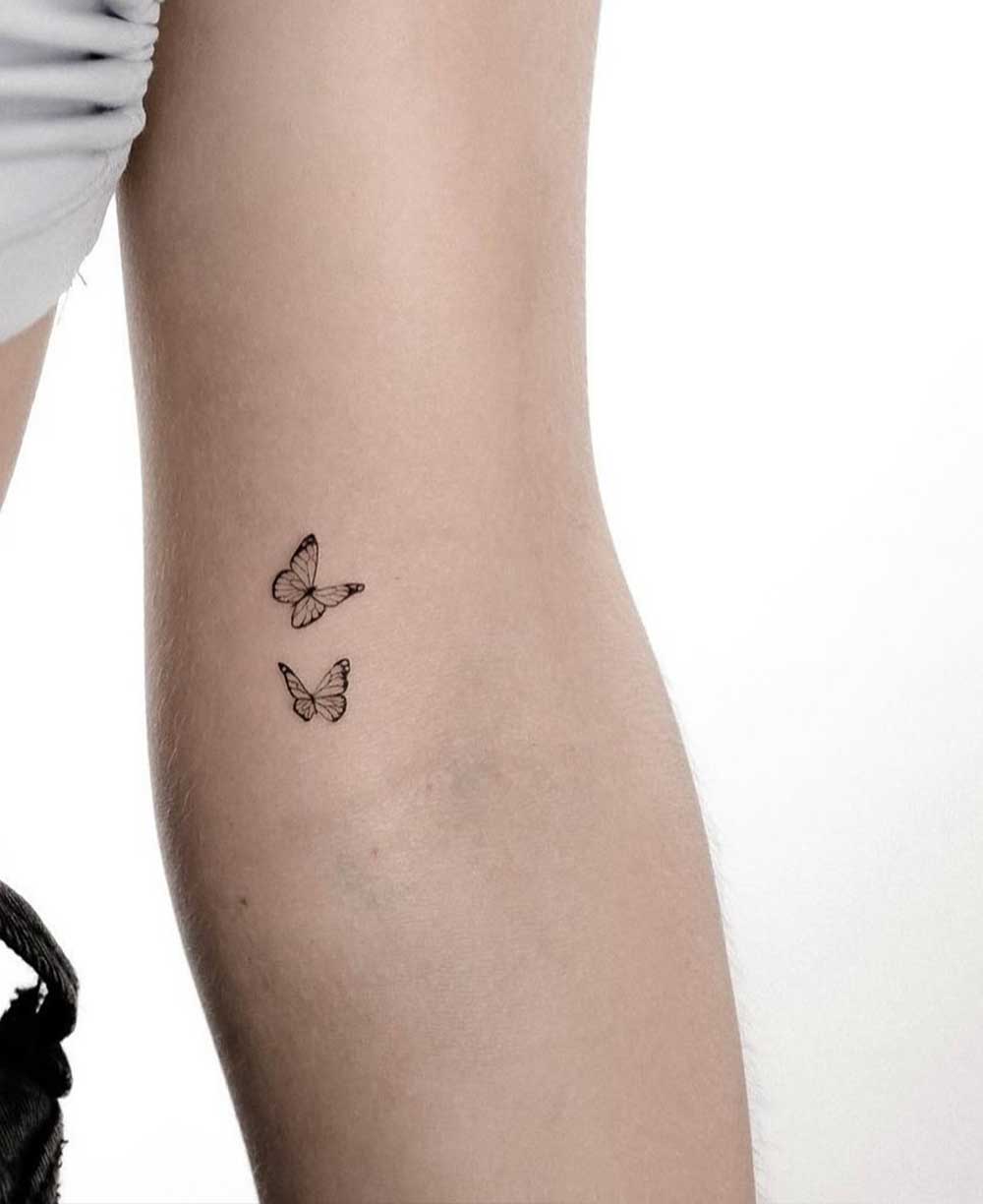 Tatuaggio farfalla piccola Tatuaggio farfalla piccola