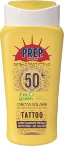 Prep crema solare per tattoo SPF 50+ Prep crema solare per tattoo SPF 50+