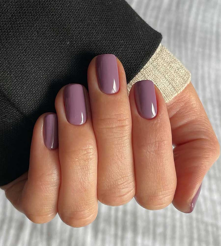 Unghie malva pastello Unghie malva pastello