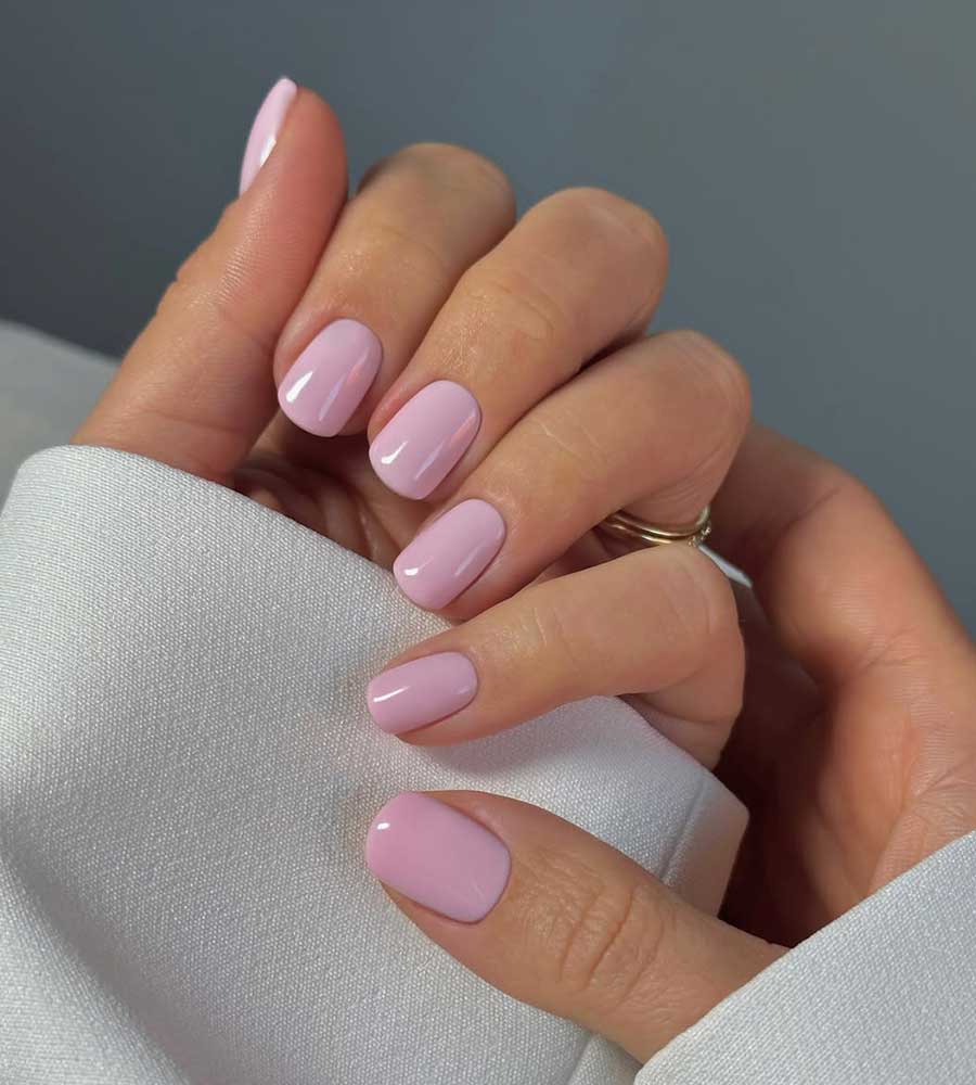 Unghie rosa pastello Unghie rosa pastello