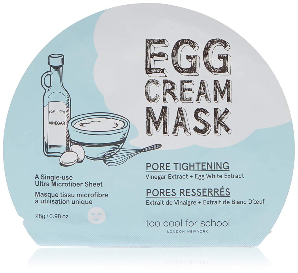 Too Cool For School Egg Cream Maschera viso in tessuto Too Cool For School Egg Cream Maschera viso in tessuto