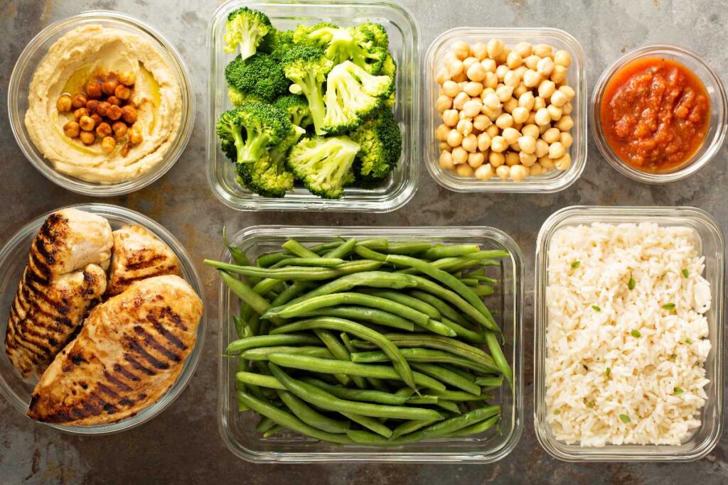 Good Cook Preparazione dei pasti su Fleek, 3 Scomparti Senza BPA, Adatto al microonde/lavastoviglie/congelatore, Plastica, Rosso