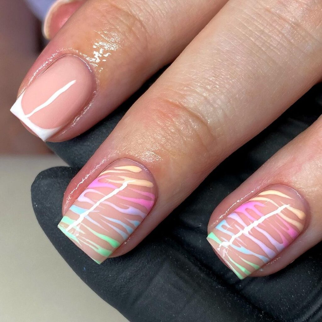 Unghie Corte Gel: Chiare, Quadrate, Estive, Naturali - Foto 2