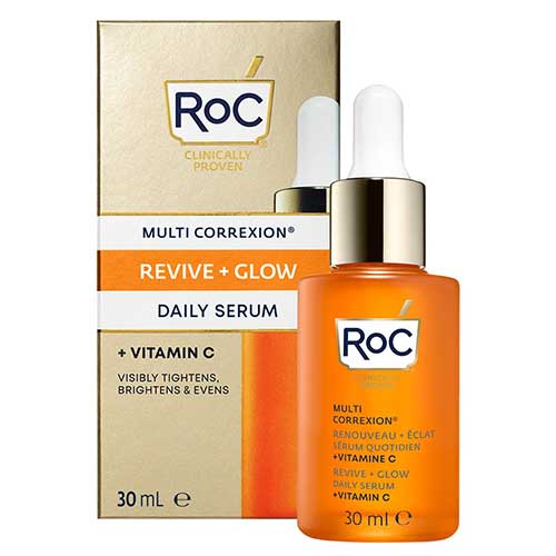 Roc Multi CorrexionRevive + Glow Siero Viso illuminante con Vitamina c al 10%