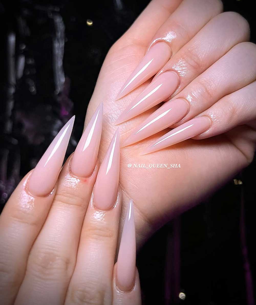 Unghie gel rosa cipria Unghie gel rosa cipria
