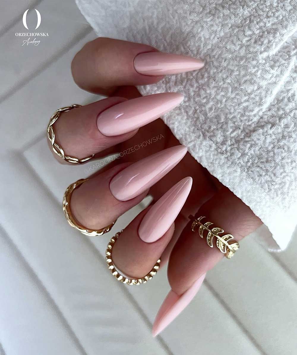 Unghie rosa cipria lunghe Unghie rosa cipria lunghe