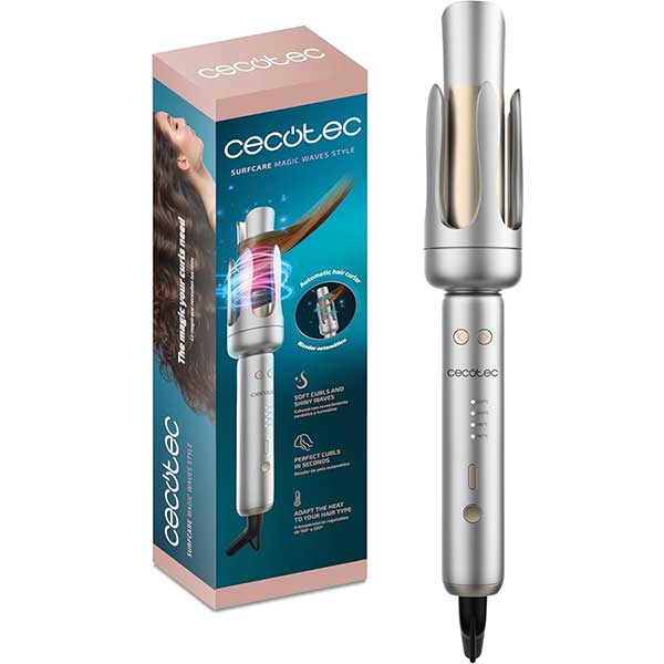 Cecotec Ferro Arricciacapelli Automatico SurfCare Magic Waves Style