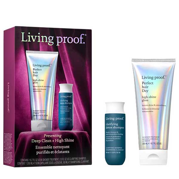 LIVING PROOF Deep Clean High Shine - Cofanetto per capelli luminosi