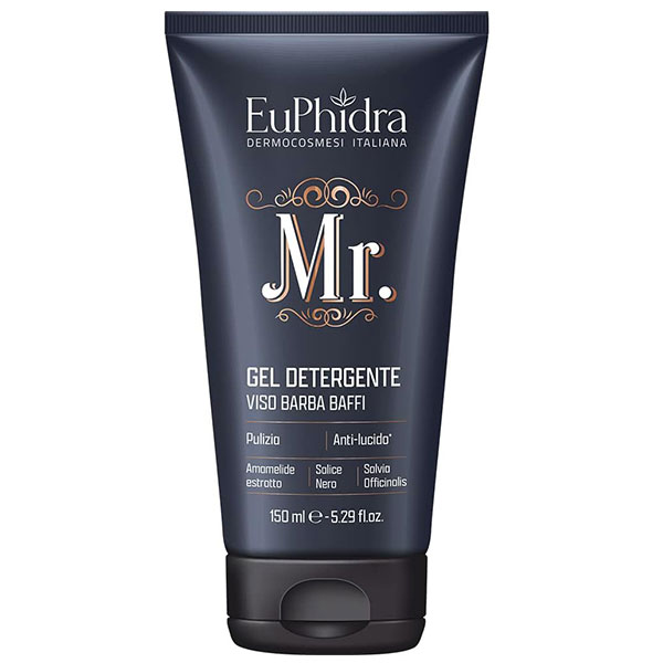 Detergente Euphidra Mr Gel detergente viso barba baffi Detergente Euphidra Mr Gel detergente viso barba baffi