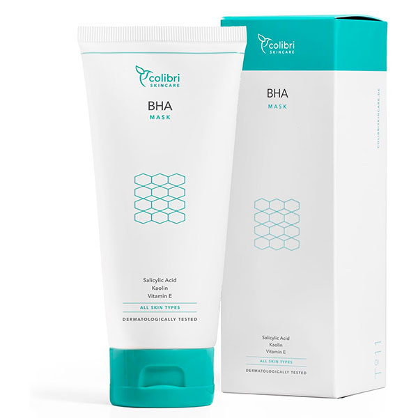 Colibri Skincare maschera viso purificante con acido salicilico e argilla