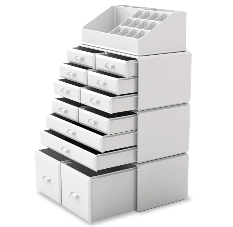 Organizer per trucchi, organizer per cosmetici a 360 gradi, porta