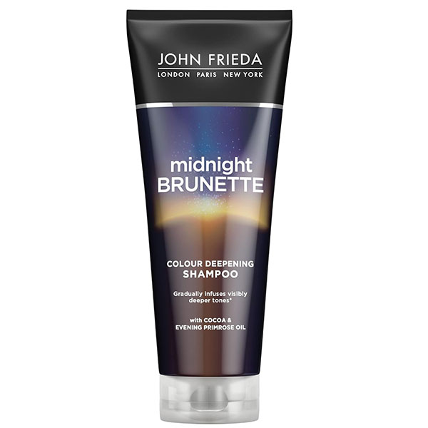 John Frieda Midnight Brunette, shampoo colorante per capelli castani