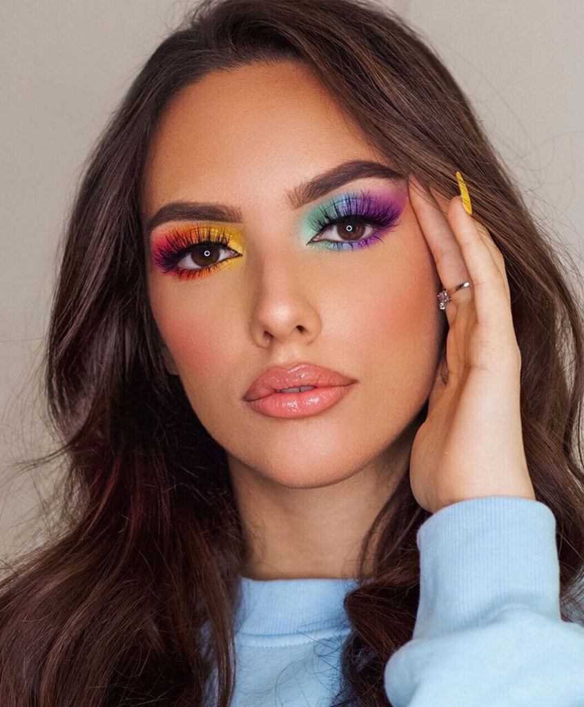 Trucco Arcobaleno Occhi: Come Realizzare Il Make Up Più Colorato - Foto 10