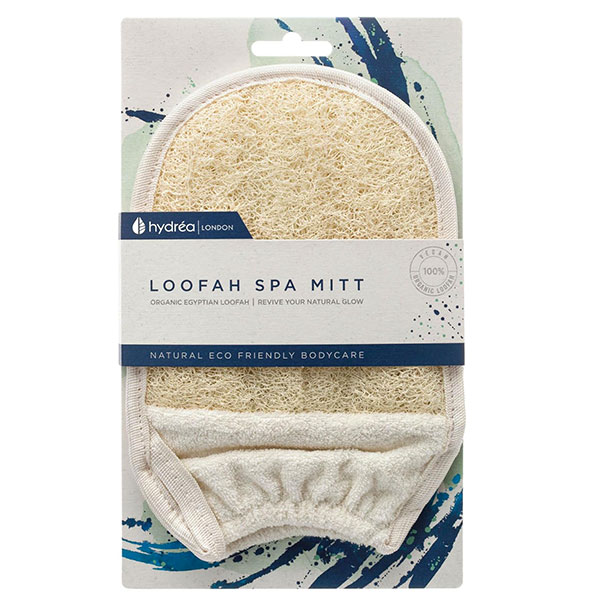 Guanto esfoliante in spugna di luffa