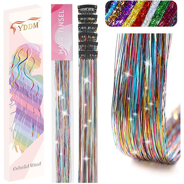 Tinsel hair con clip Tinsel hair con clip