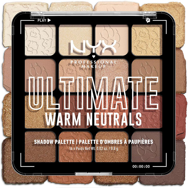 nyx ultimate warm neutrals palette ombretti