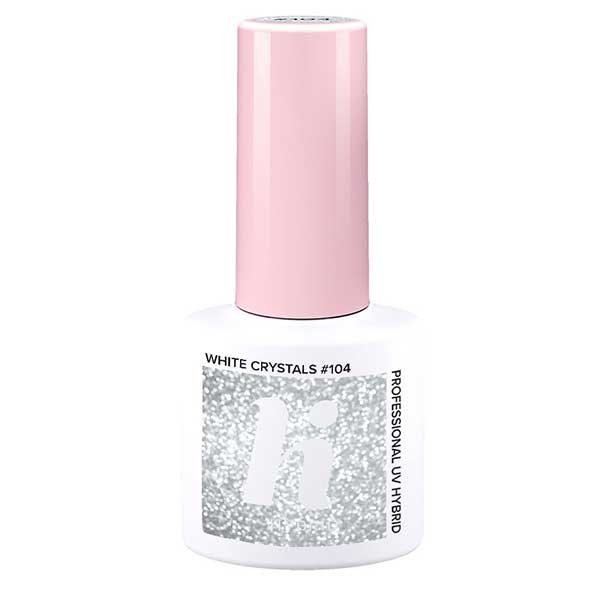 Hi hybrid UV Gel Polish 104 white crystals Hi hybrid UV Gel Polish 104 white crystals