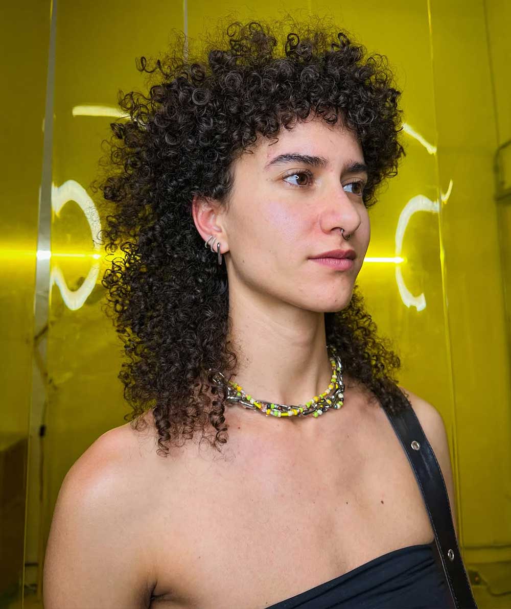 Mullet riccio donna Mullet riccio donna
