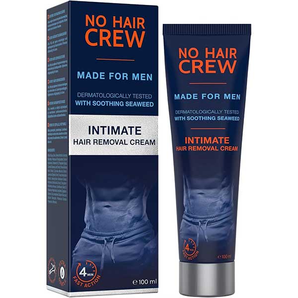 No Hair Crew Intimate - Crema depilatoria uomo parti intime
