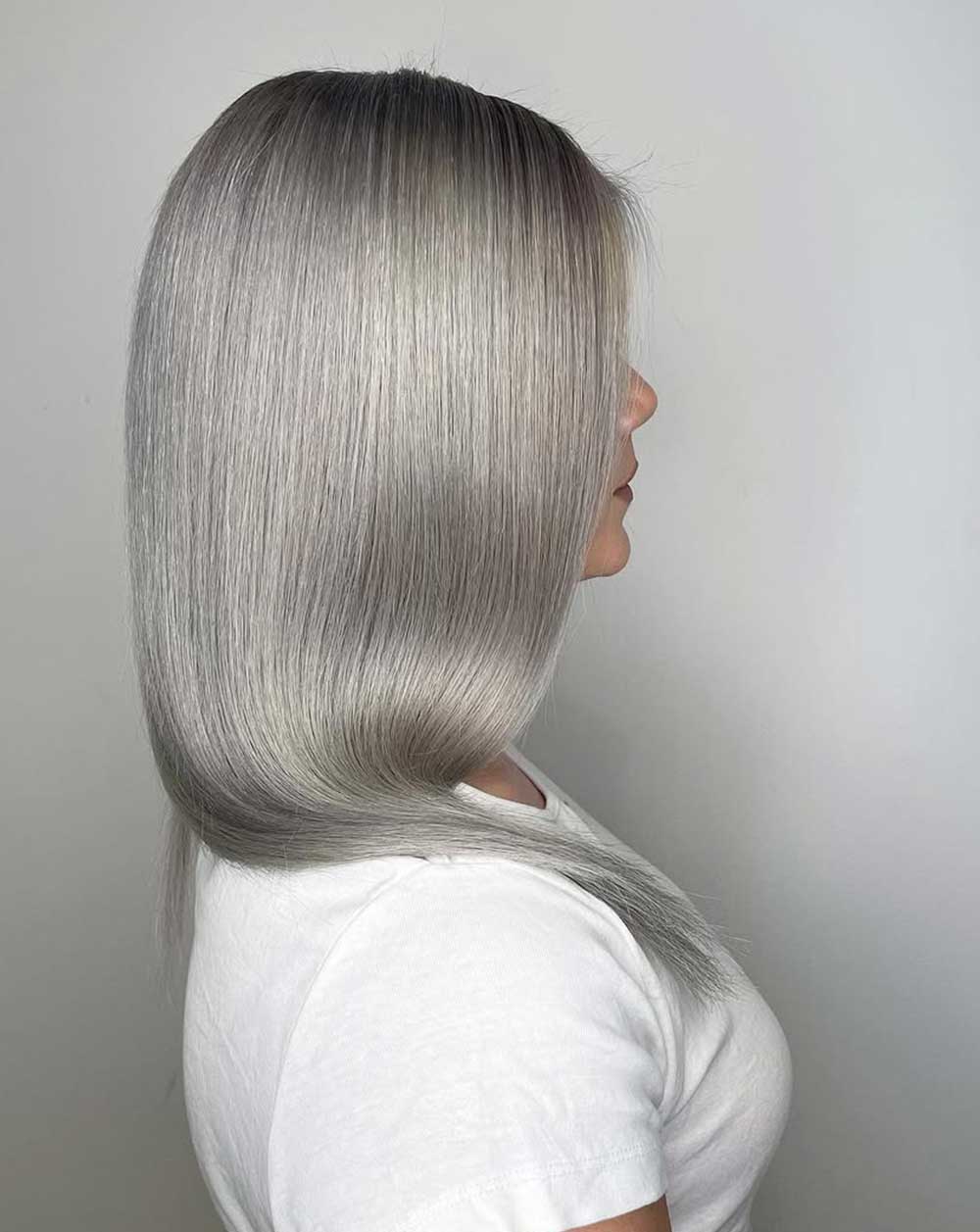 Capelli grigio perla Capelli grigio perla