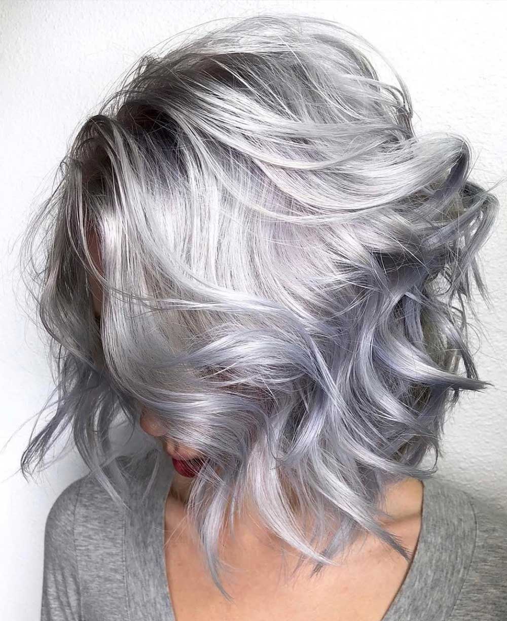 Capelli grigio perla Capelli grigio perla