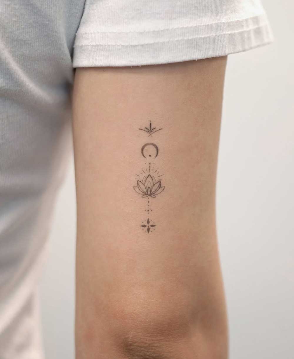 Fiore di loto tatuaggio piccolo Fiore di loto tatuaggio piccolo