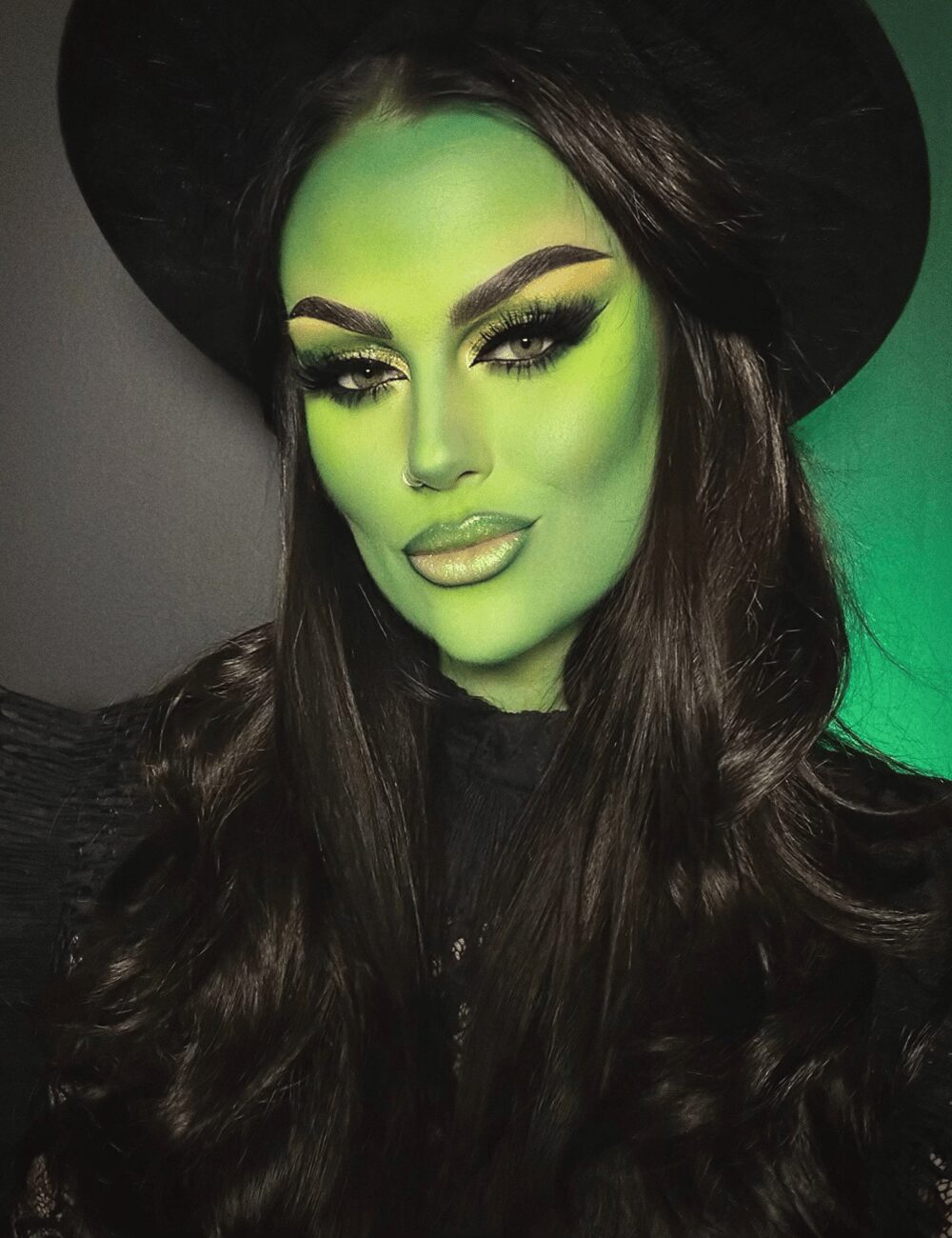 Trucco strega Halloween da Elphaba Trucco strega Halloween da Elphaba