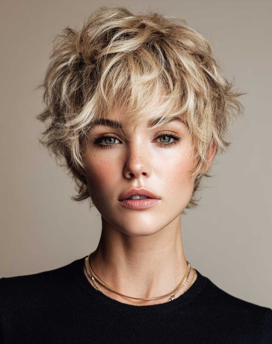 Capelli corti biondi - Pixie cut lungo spettinato Capelli corti biondi - Pixie cut lungo spettinato