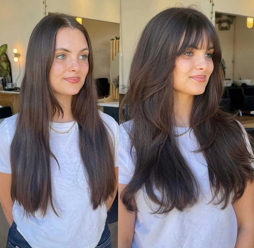 Tagli scalati lunghi per capelli fini Tagli scalati lunghi per capelli fini