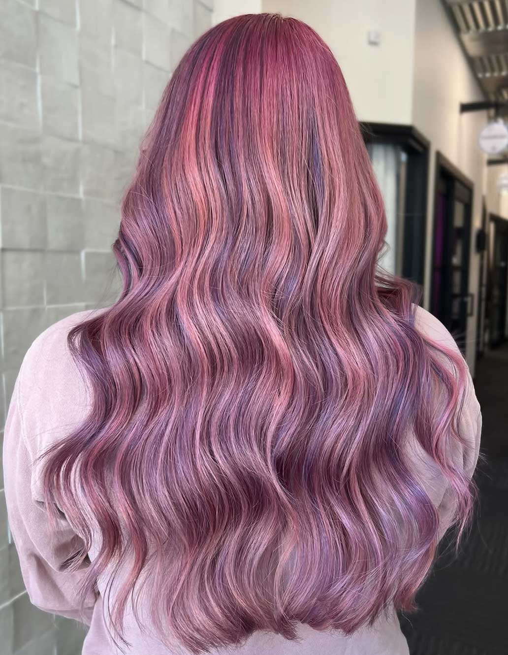 Capelli lilla malva Capelli lilla malva