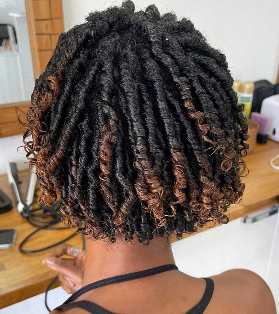 Finger Coils su ricci afro Finger Coils su ricci afro