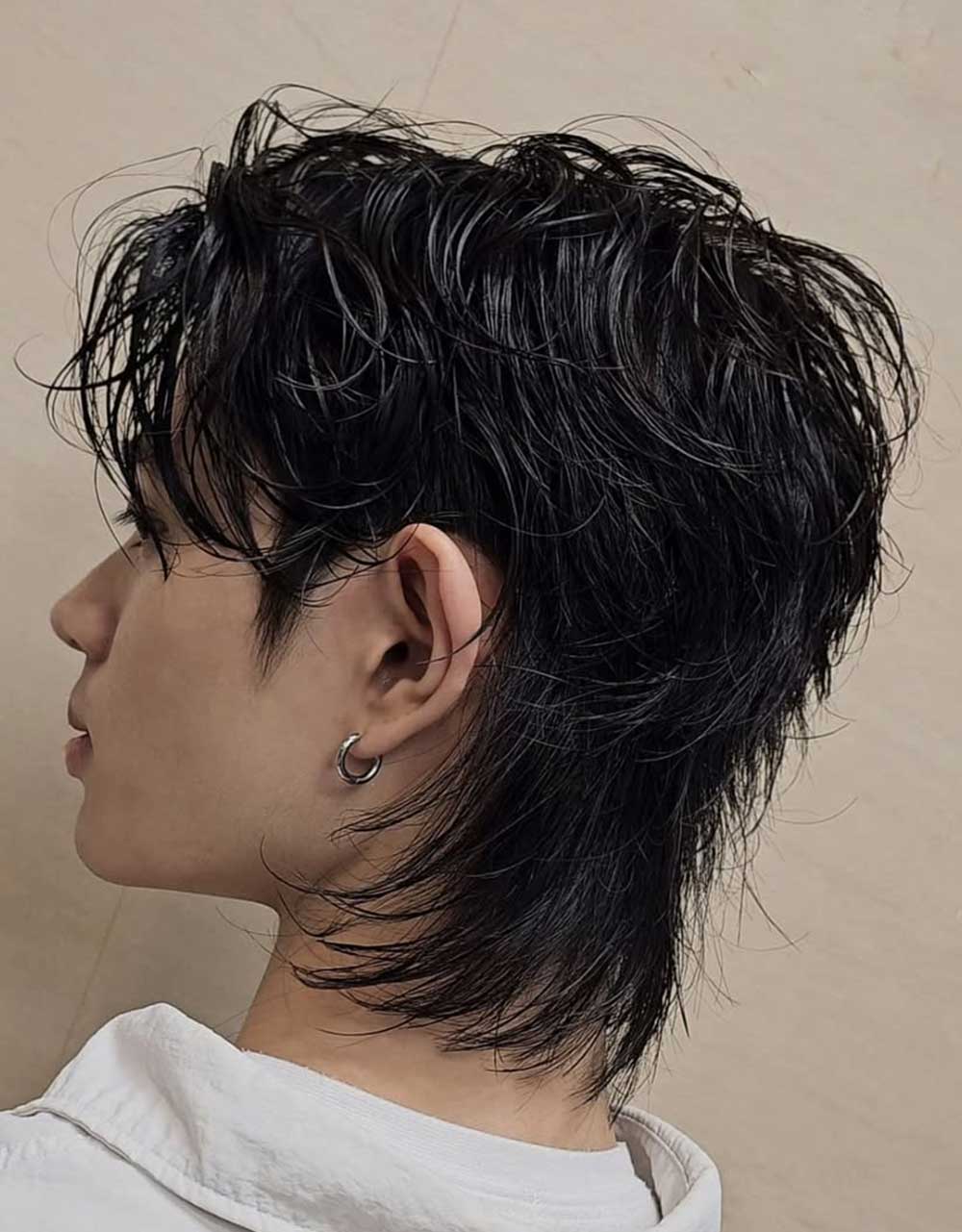 Korean Wolf cut da uomo Korean Wolf cut da uomo