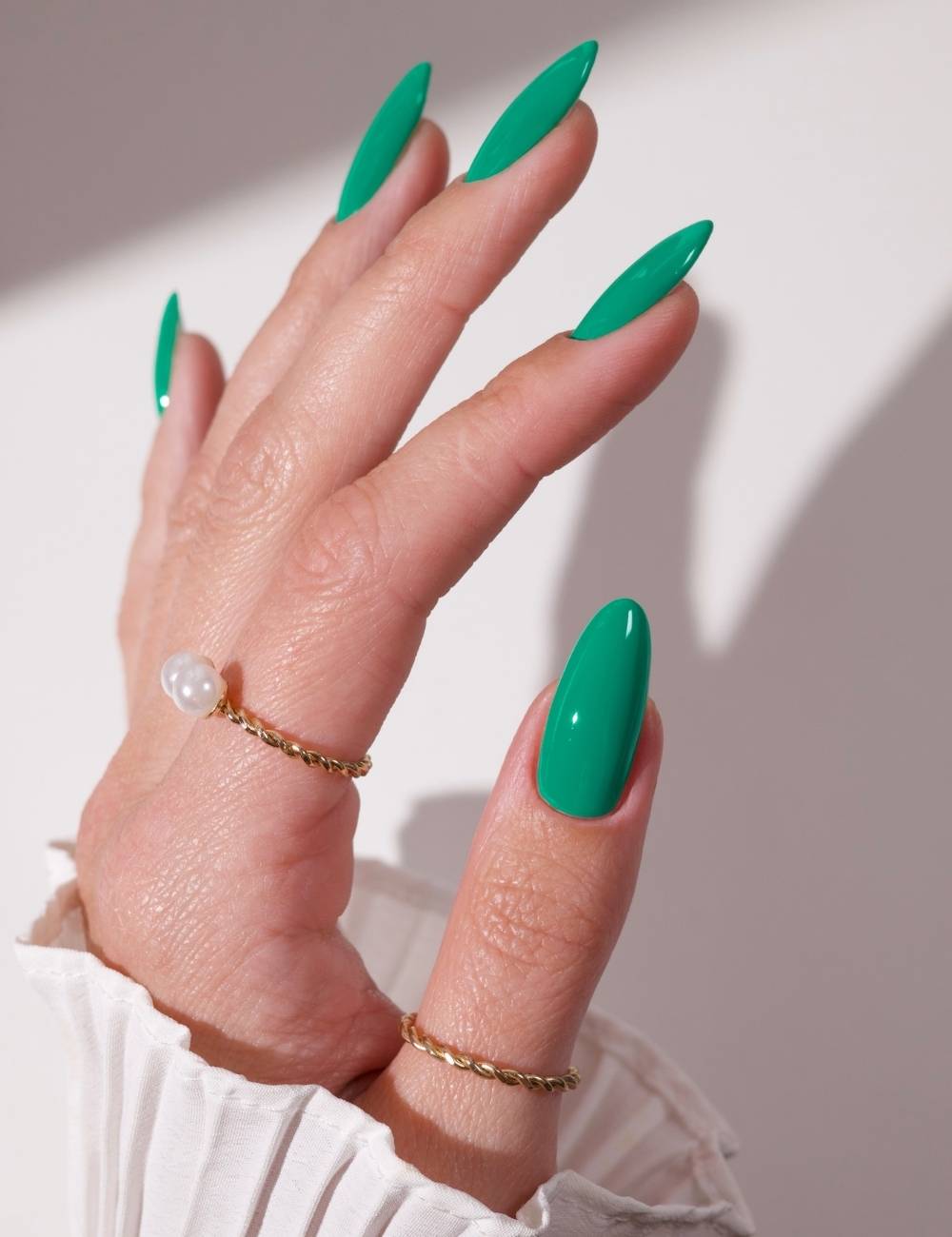 Unghie verdi estive glossy Unghie verdi estive glossy