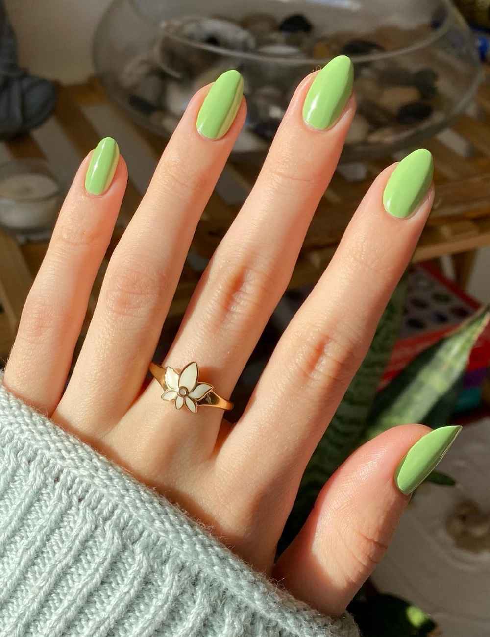 Unghie verdi fluo Unghie verdi fluo